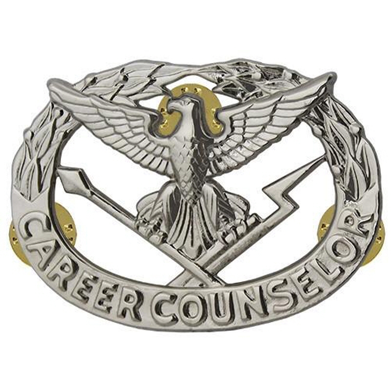 [Vanguard] Army Badge: Career Counselor - regulation size, mirror finish