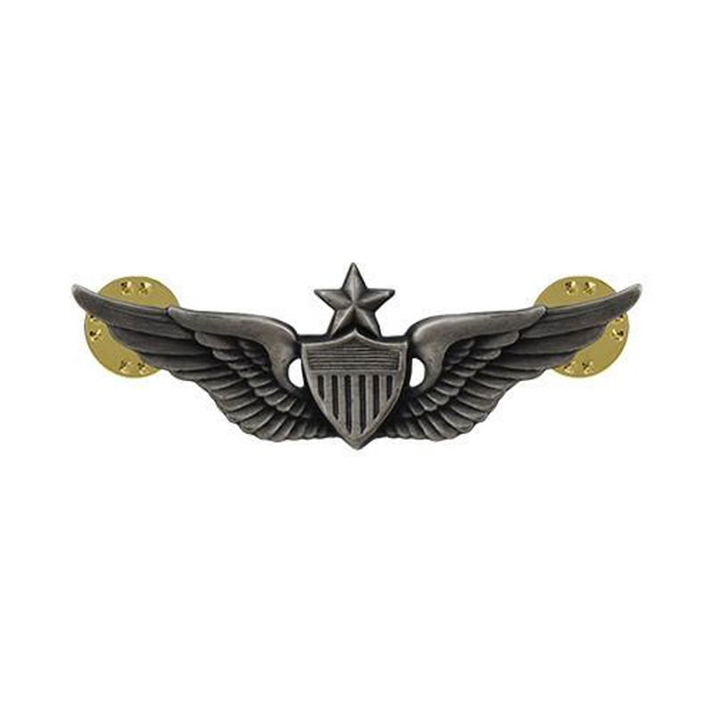 [Vanguard] Army Dress Badge: Senior Aviator - miniature, silver oxidized