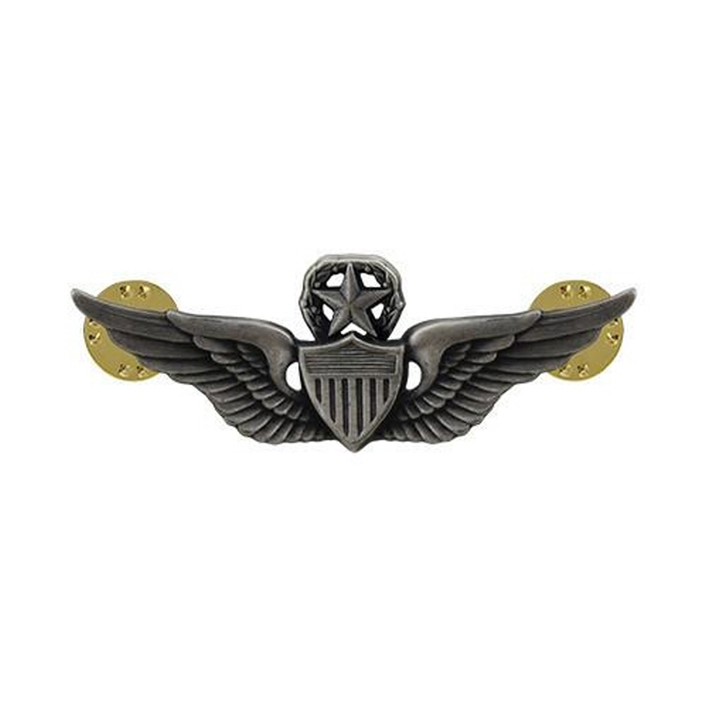 [Vanguard] Army Dress Badge: Master Aviator - miniature, silver oxidized