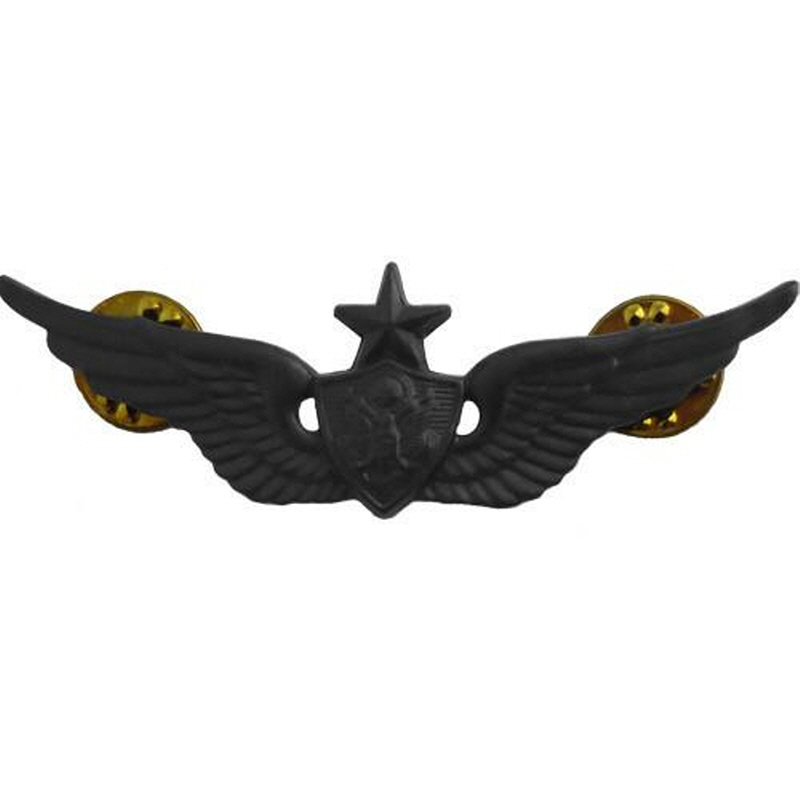 [Vanguard] Army Badge: Senior Aircraft Crewman Aircrew - regulation size, black metal