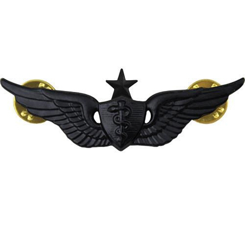 [Vanguard] Army Badge: Senior Flight Surgeon - regulation size, black metal