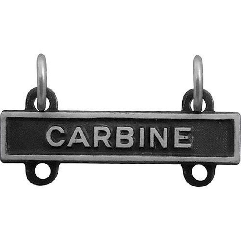 [Vanguard] Army Qualification Bar: Carbine - silver oxidized finish