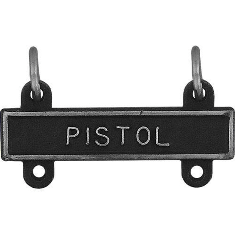 [Vanguard] Army Qualification Bar: Pistol - silver oxidized finish