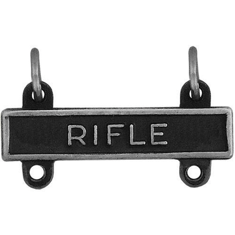 [Vanguard] Army Qualification Bar: Rifle - silver oxidized finish