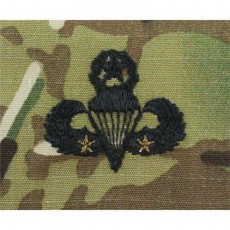 [Vanguard] Army Embroidered Badge on OCP Sew On: Master Combat Parachutist - 2nd Award