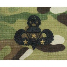 [Vanguard] Army Embroidered Badge on OCP Sew On: Master Combat Parachutist - 3rd Award