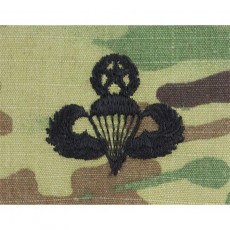 [Vanguard] Army Embroidered Badge on OCP Sew On: Parachutist - Master