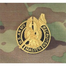 [Vanguard] Army Embroidered Badge on OCP Sew On: Recruiter Master