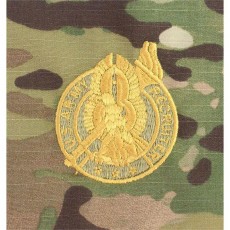 [Vanguard] Army Embroidered Badge on OCP Sew On: Recruiter Gold