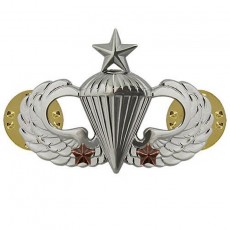 [Vanguard] Army Badge: Senior Combat Parachute Second Award - mirror finish