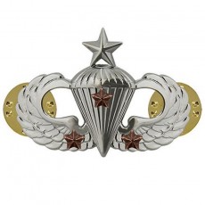 [Vanguard] Army Badge: Senior Combat Parachute Third Award - mirror finish