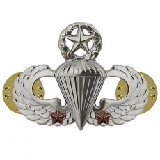[Vanguard] Army Badge: Master Combat Parachute Second Award - mirror finish