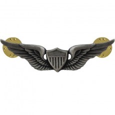 [Vanguard] Army Badge: Aviator - regulation size, silver oxidized