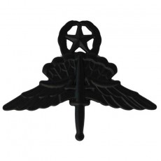 [Vanguard] Army Badge: Freefall Jump Wings Master - regulation size, black metal