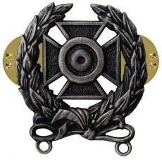 [Vanguard] Army Badge: Expert Shooting - regulation size, silver oxidized