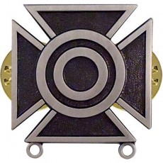 [Vanguard] Army Badge: Sharpshooter - regulation size, silver oxidized