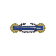 [Vanguard] Army Dress Badge: Combat Infantry First Award - miniature, silver oxidized