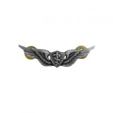 [Vanguard] Army Dress Badge: Flight Surgeon - miniature, silver oxidized
