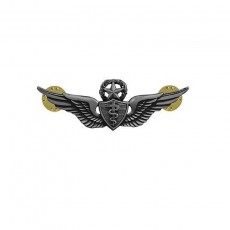 [Vanguard] Army Dress Badge: Master Flight Surgeon - miniature, silver oxidized