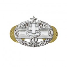 [Vanguard] Army Dress Badge: Combat Medical Second Award - miniature, mirror finish