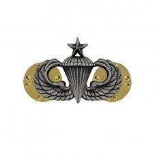 [Vanguard] Army Dress Badge: Senior Parachute - miniature, silver oxidized