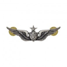 [Vanguard] Army Dress Badge: Senior Aircraft Crewman: Aircrew - miniature, silver oxidized