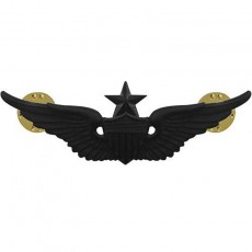 [Vanguard] Army Badge: Senior Aviator - regulation size, black metal