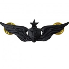 [Vanguard] Army Badge: Senior Flight Surgeon - regulation size, black metal