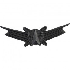 [Vanguard] Army Badge: Space Command - regulation size, black metal