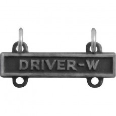 [Vanguard] Army Qualification Bar: Driver W - silver oxidized finish