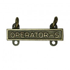 [Vanguard] Army Qualification Bar: Operations S - silver oxidized finish