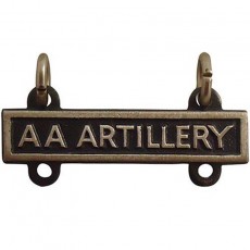 [Vanguard] Army Qualification Bar: Anti-Aircraft Artillery - silver oxidized finish