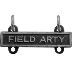 [Vanguard] Army Qualification Bar: Field Artillery - silver oxidized finish