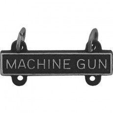 [Vanguard] Army Qualification Bar: Machine Gun - silver oxidized finish