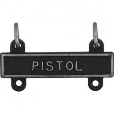 [Vanguard] Army Qualification Bar: Pistol - silver oxidized finish