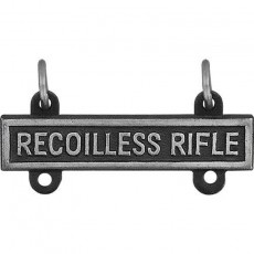 [Vanguard] Army Qualification Bar: Recoilless Rifle - silver oxidized finish