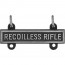 [Vanguard] Army Qualification Bar: Recoilless Rifle - silver oxidized finish