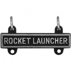 [Vanguard] Army Qualification Bar: Rocket Launcher - silver oxidized finish