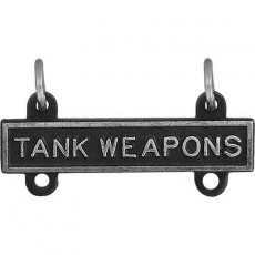 [Vanguard] Army Qualification Bar: Tank Weapons - silver oxidized finish