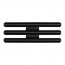 [Vanguard] Ribbon Mounting Bar: 9 Ribbons - black metal 1/8 Inch spacing