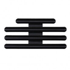 [Vanguard] Ribbon Mounting Bar: 11 Ribbons - black metal 1/8 Inch spacing