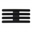 [Vanguard] Ribbon Mounting Bar: 12 Ribbons - black metal 1/8 Inch spacing