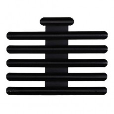 [Vanguard] Ribbon Mounting Bar: 16 Ribbons - black metal 1/8 Inch spacing