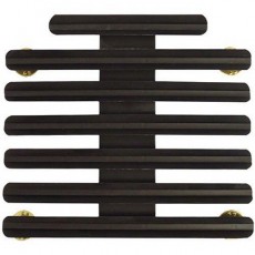 [Vanguard] Ribbon Mounting Bar: 20 Ribbons - black metal 1/8 Inch spacing