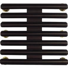 [Vanguard] Ribbon Mounting Bar: 21 Ribbons - black metal 1/8 Inch spacing
