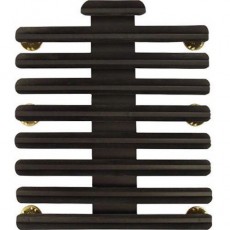 [Vanguard] Ribbon Mounting Bar: 25 Ribbons - black metal 1/8 Inch spacing