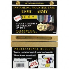 [Vanguard] Instamedal Mounting Card 4 to 7 Full Size Medals: USMC-USArmy