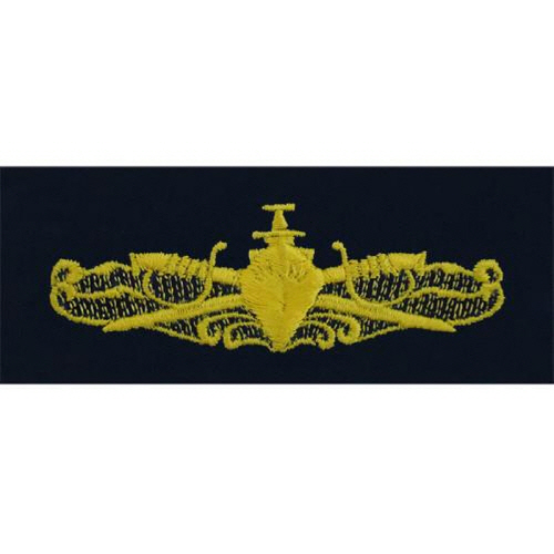 [Vanguard] Navy Embroidered Badge: Surface Warfare Officer - coverall