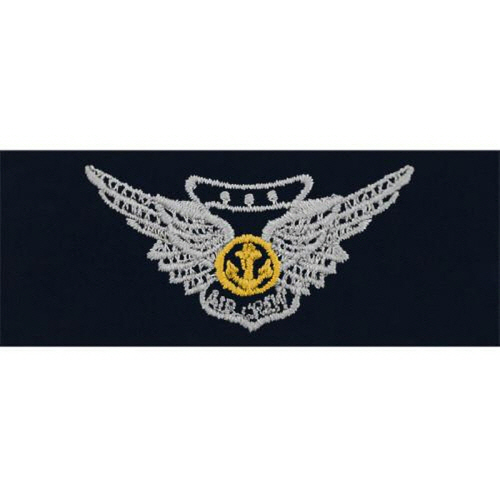 [Vanguard] Navy Embroidered Badge: Combat Aircrew - embroidered on coverall