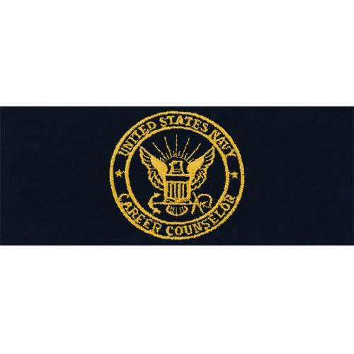 [Vanguard] Navy Embroidered Badge: Career Counselor - embroidered on coverall